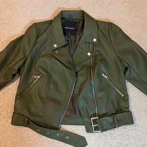 Level Eight Olive Color Crop Jacket Super Cute